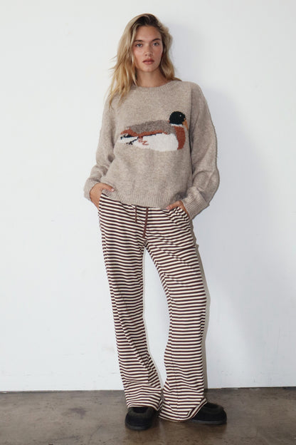Duck Graphic Knit Sweater