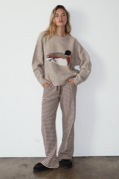 Duck Graphic Knit Sweater