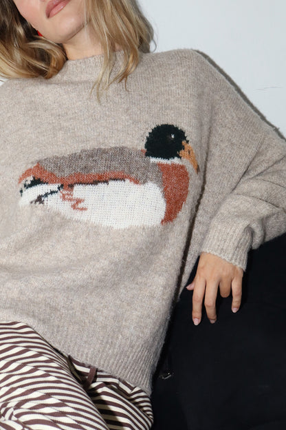 Duck Graphic Knit Sweater