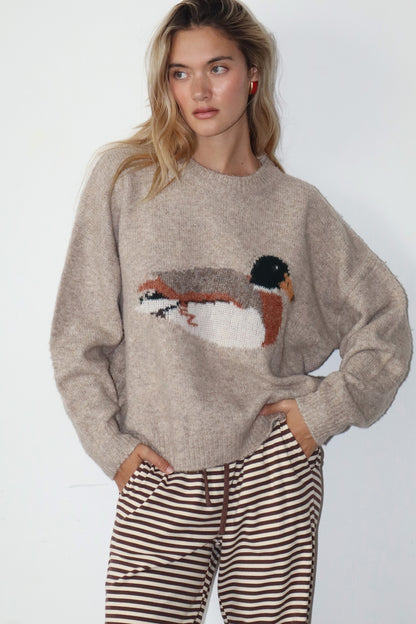 Duck Graphic Knit Sweater
