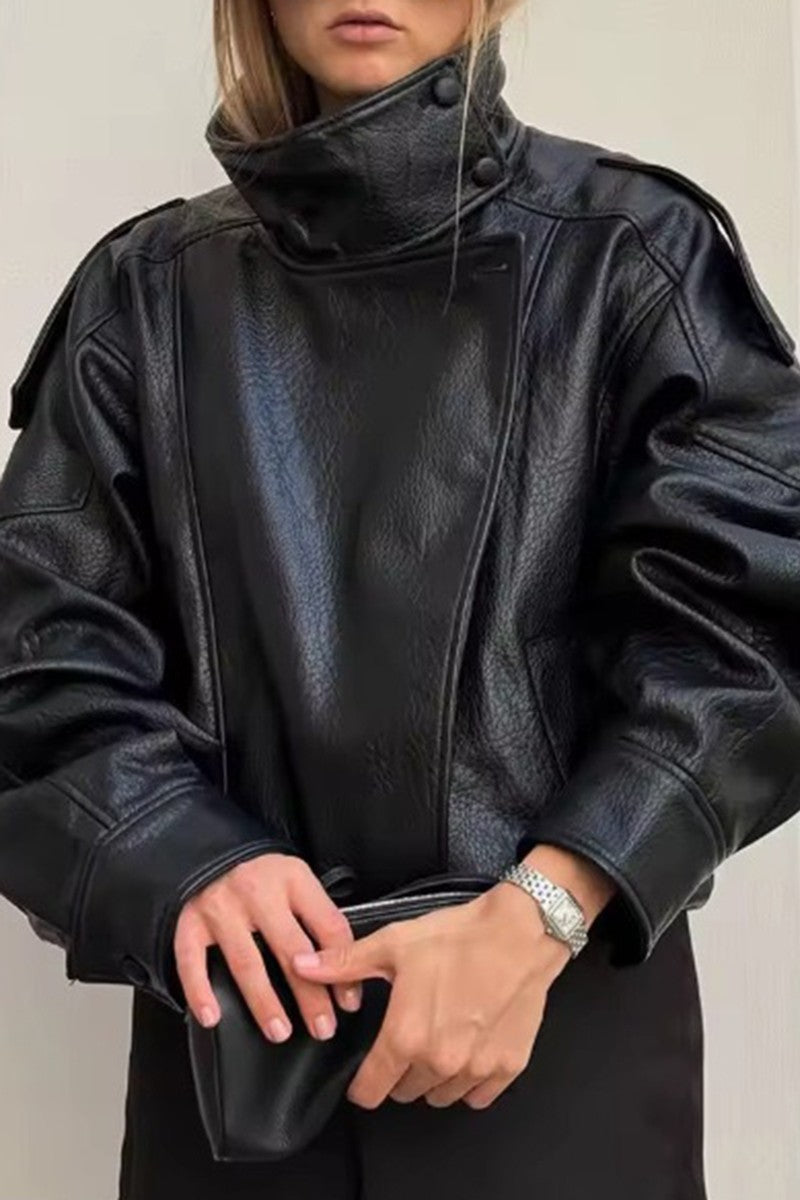 Faux Leather Jacket