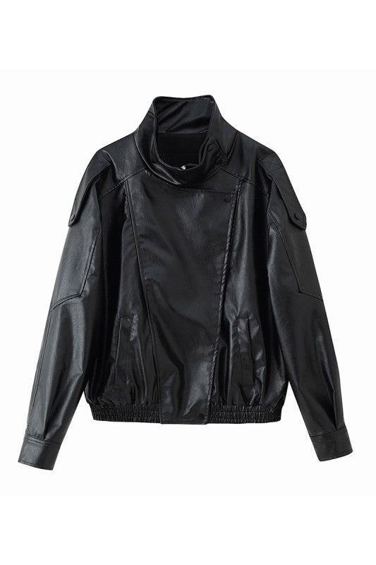 Faux Leather Jacket