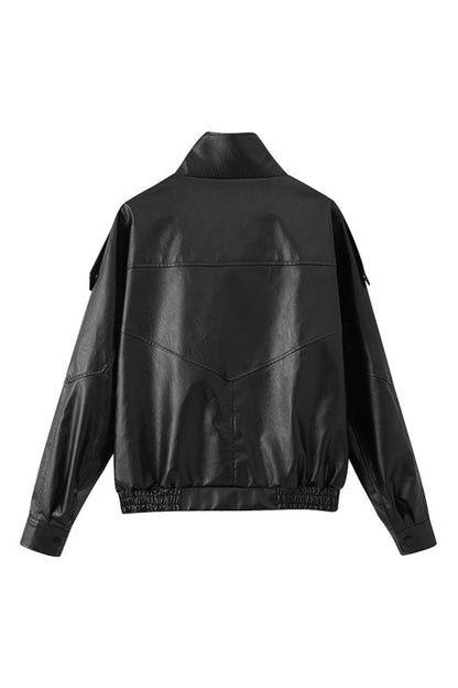 Faux Leather Jacket