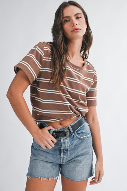 Striped Boxy Short Sleeve
