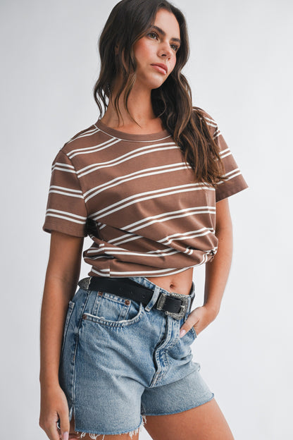 Striped Boxy Short Sleeve