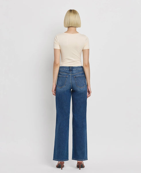 High Rise Full Length Loose Jeans