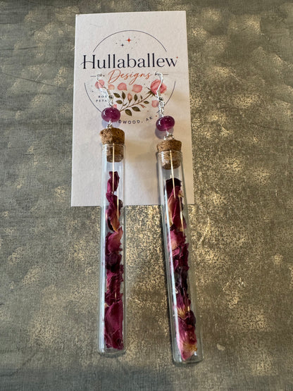 Long Alaskan Wildflower Earrings
