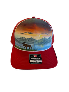 AK Art Factory - Red / Moose