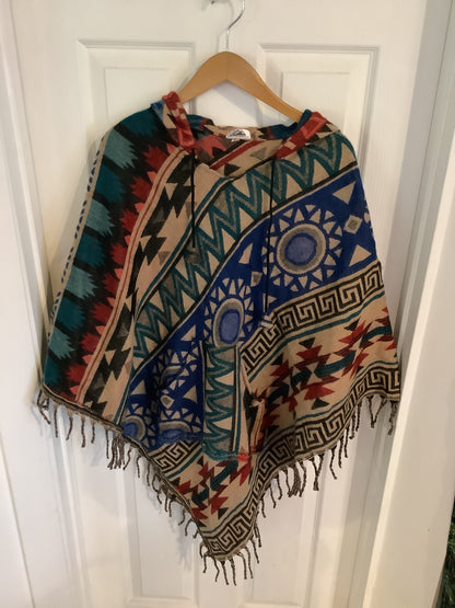 AlaskiWear Adult Blanket Poncho Long