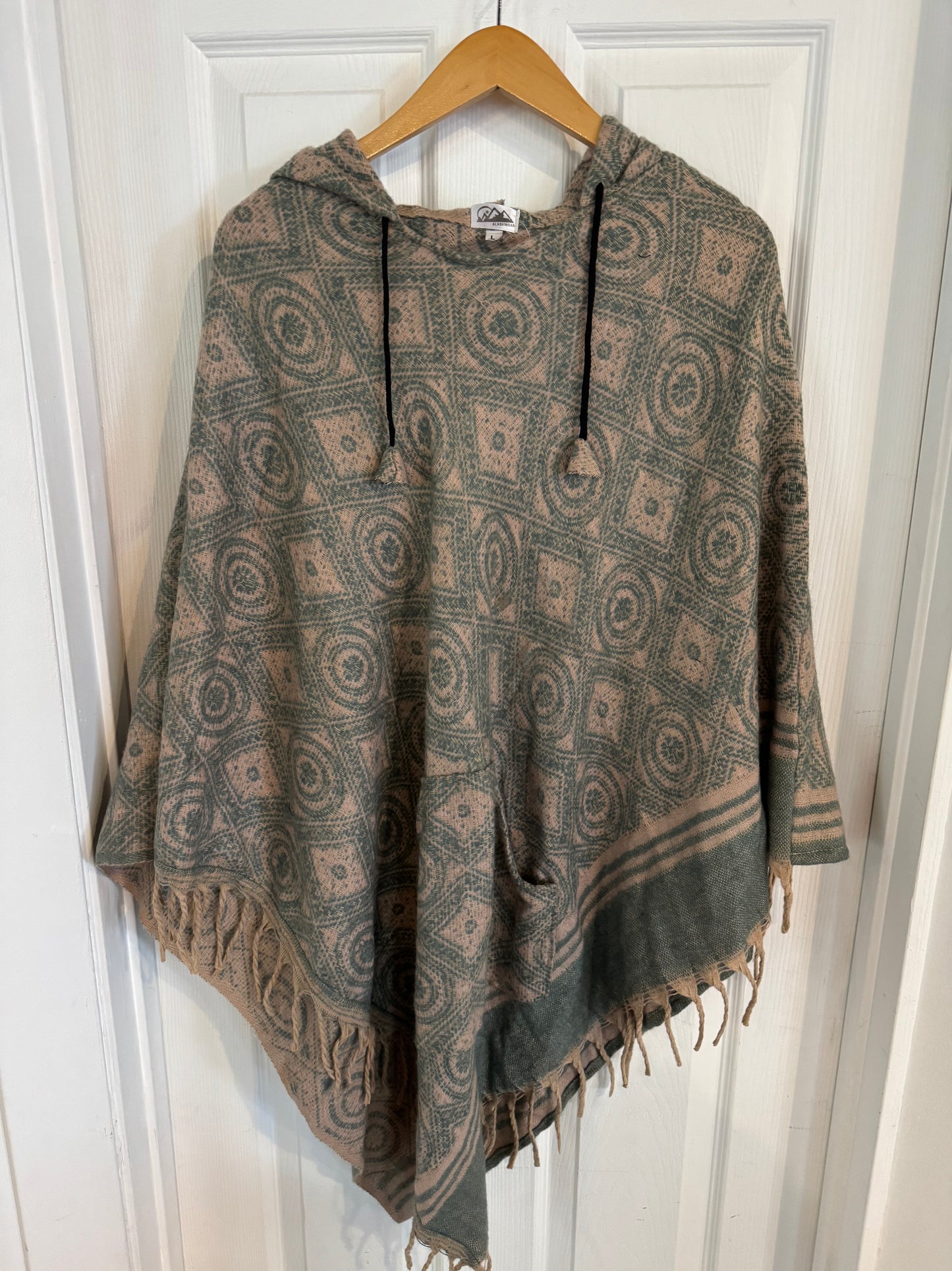 Adult Blanket Poncho Long