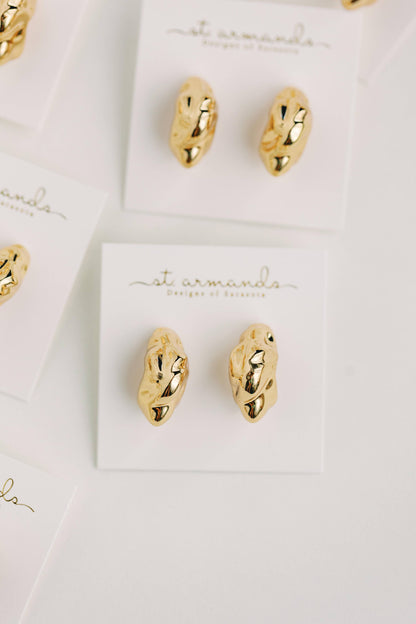 Crumpled Gold Vintage Huggies