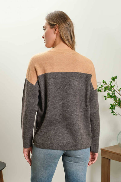 Contrast Sleeve Sweater