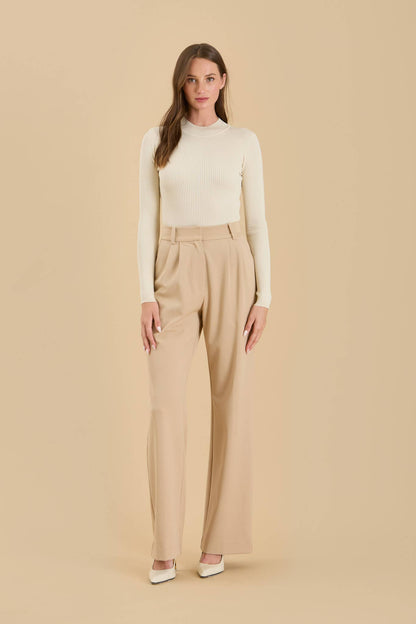 High Neck Long Sleeve Body Suit-Shirts & Tops-Bottoms Up Boutique-Anchorage AK