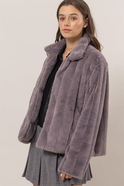 Faux Mink Jacket