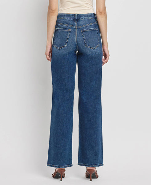 High Rise Full Length Loose Jeans