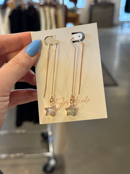 Star Threader Earrings