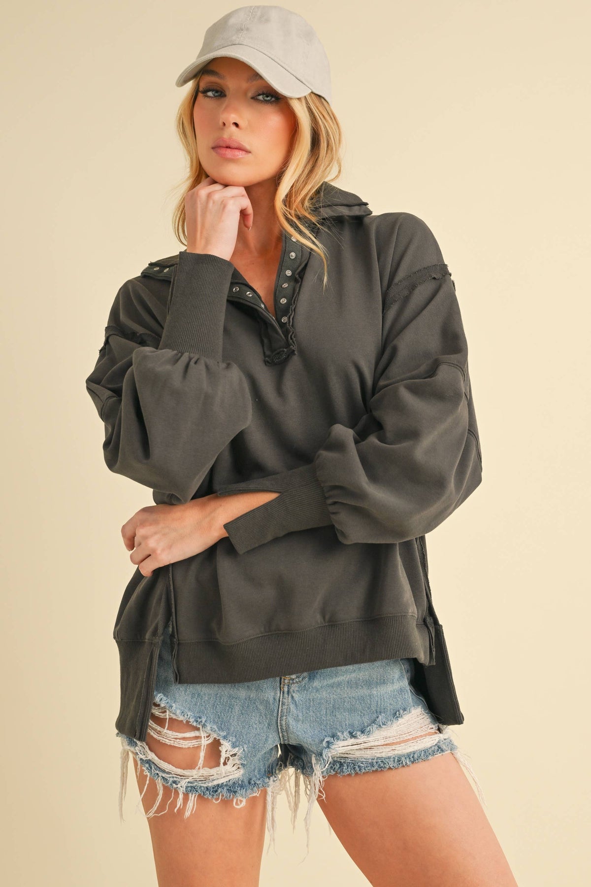 Tamika Henley Sweatshirt
