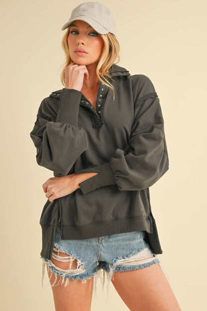 Tamika Henley Sweatshirt