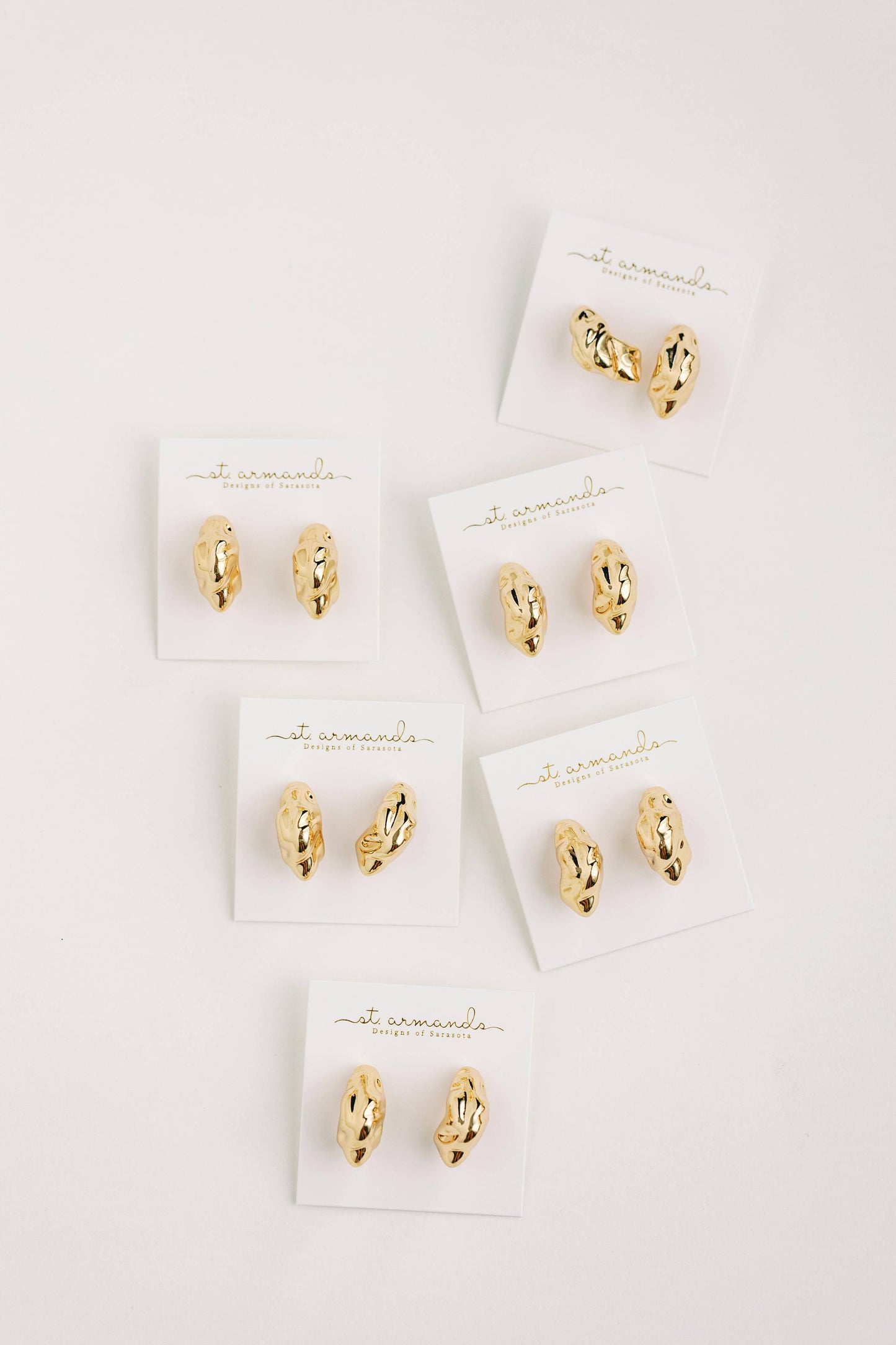 Crumpled Gold Vintage Huggies