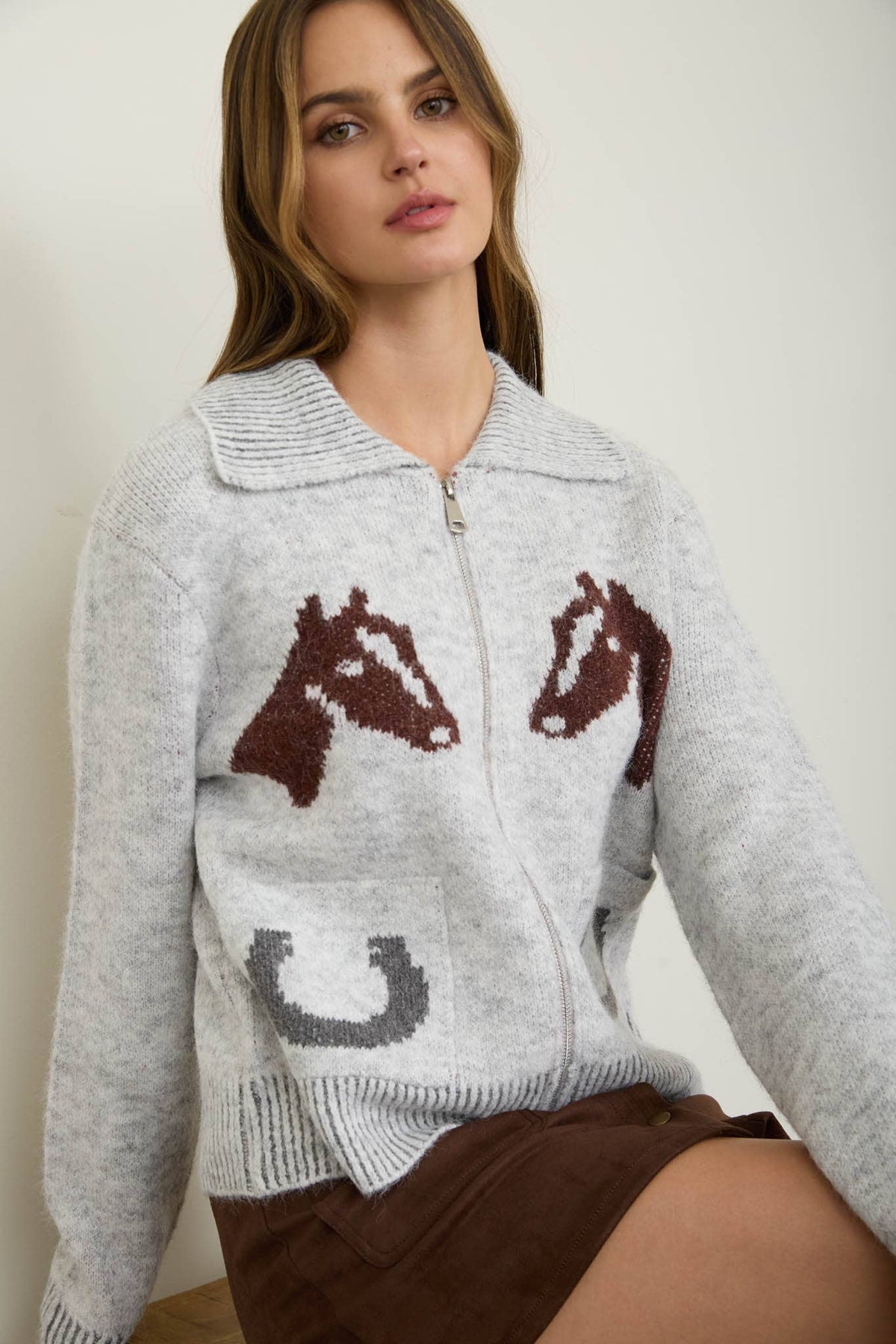 Western Knit Cardigan-Sweaters-The Workshop Studio-Bottoms Up Boutique