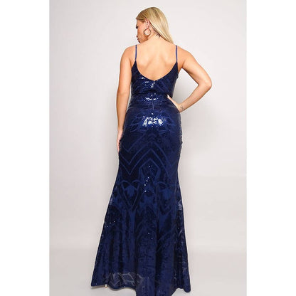 Bardot Art Deco Maxi Sequin Dress-Dresses-Bottoms Up Boutique-Anchorage AK