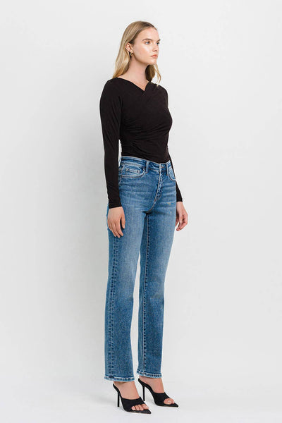 High Rise Straight Jeans