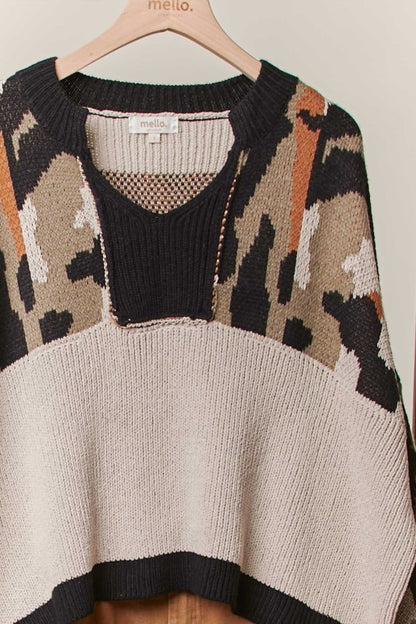 Camouflage Knit Sweater