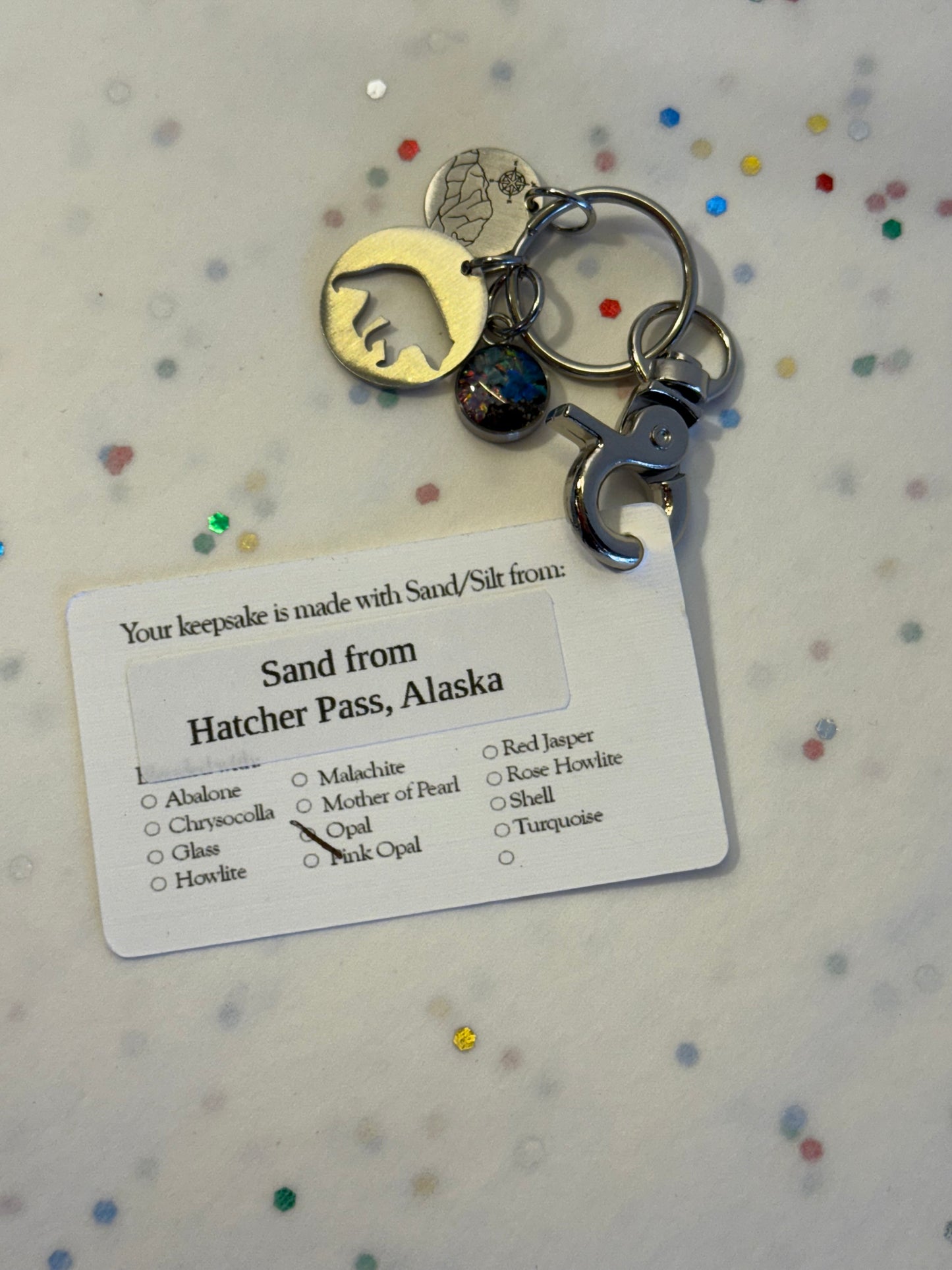 Sand Key Chain