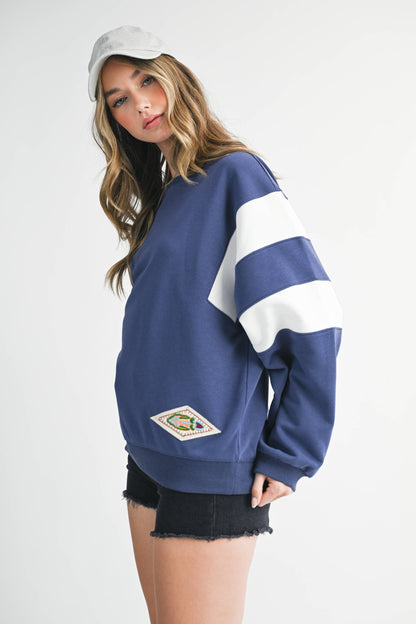 Varsity Stripe Sweatshirt
