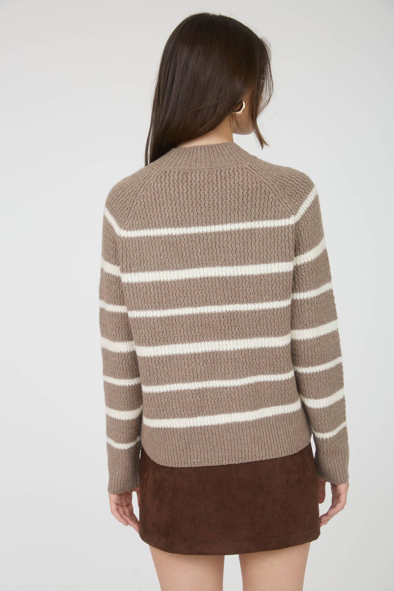 Stripe Knit Pullover Sweater