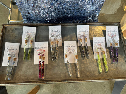 Long Alaskan Wildflower Earrings