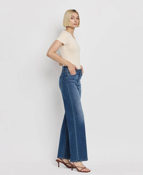 High Rise Full Length Loose Jeans