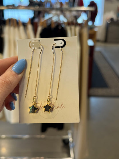 Star Threader Earrings