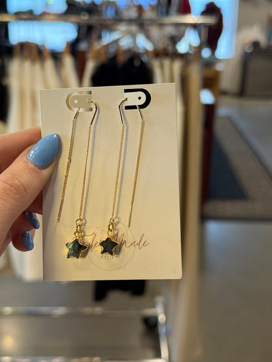 Star Threader Earrings