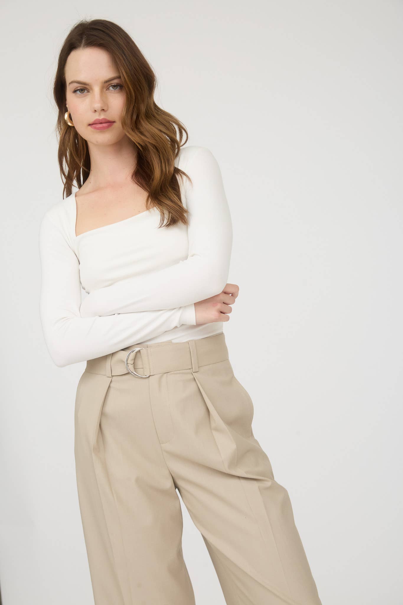Square Neck Long Sleeve