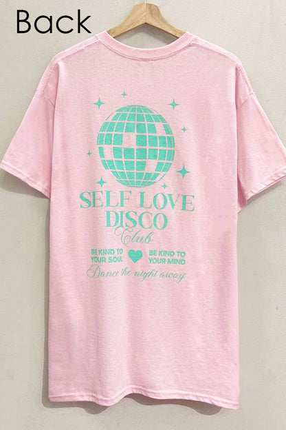Self Love Disco Oversized T-Shirts & Tops-Bottoms Up Boutique-Anchorage AK