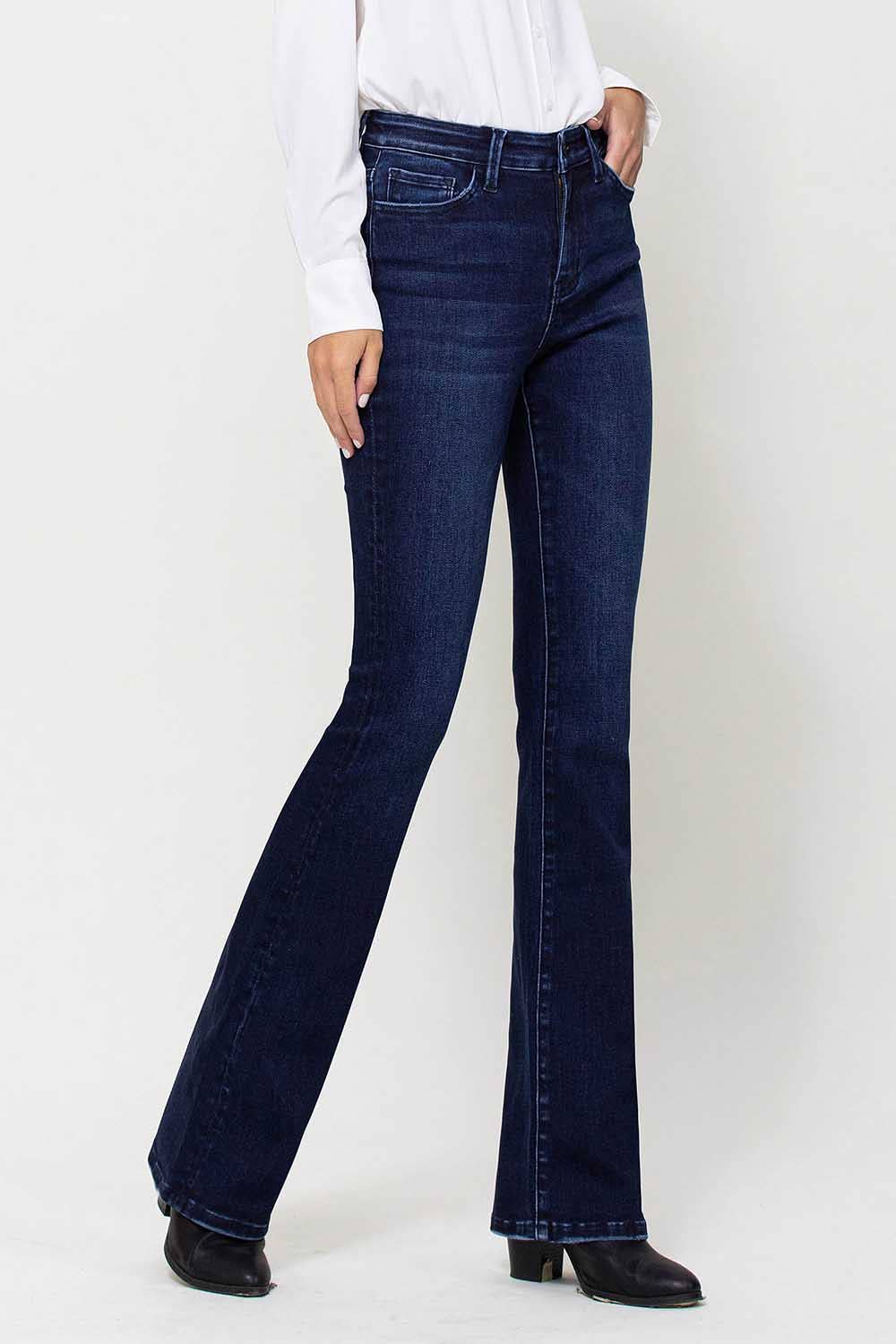 High Rise Super Soft Mini Flare Jeans