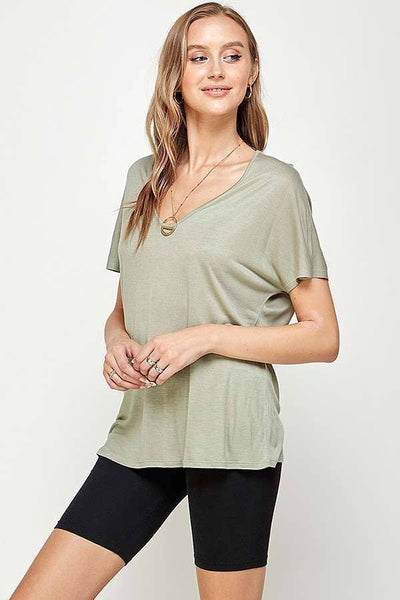 Relaxed V Neck Tee