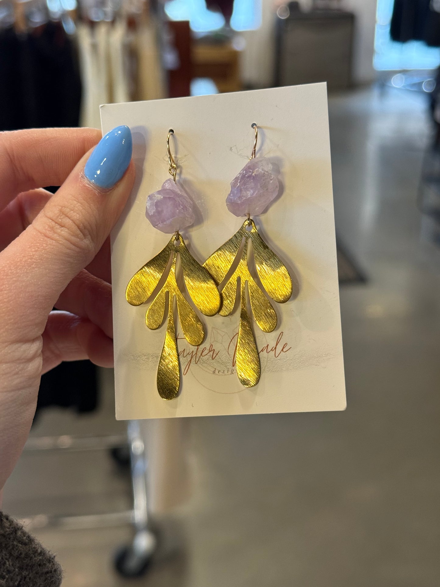 Leaf Drop Earrings