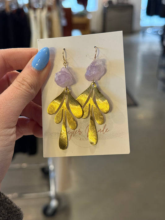 Leaf Drop Earrings