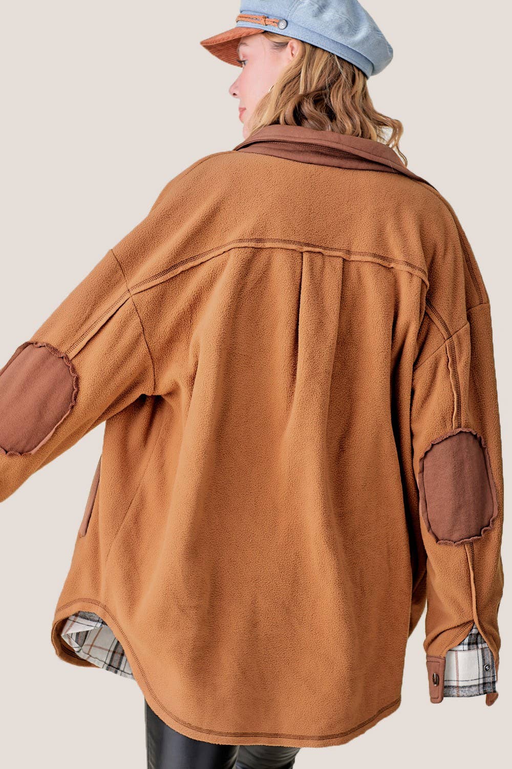 Camel Button Down Shacket