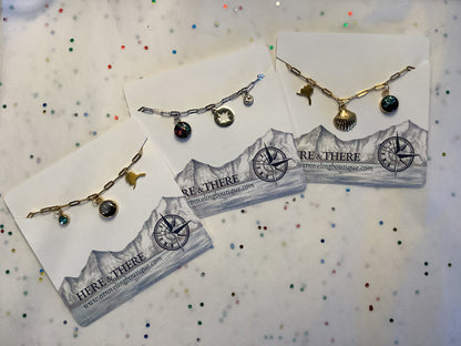 Paperclip 3 Charm Necklace