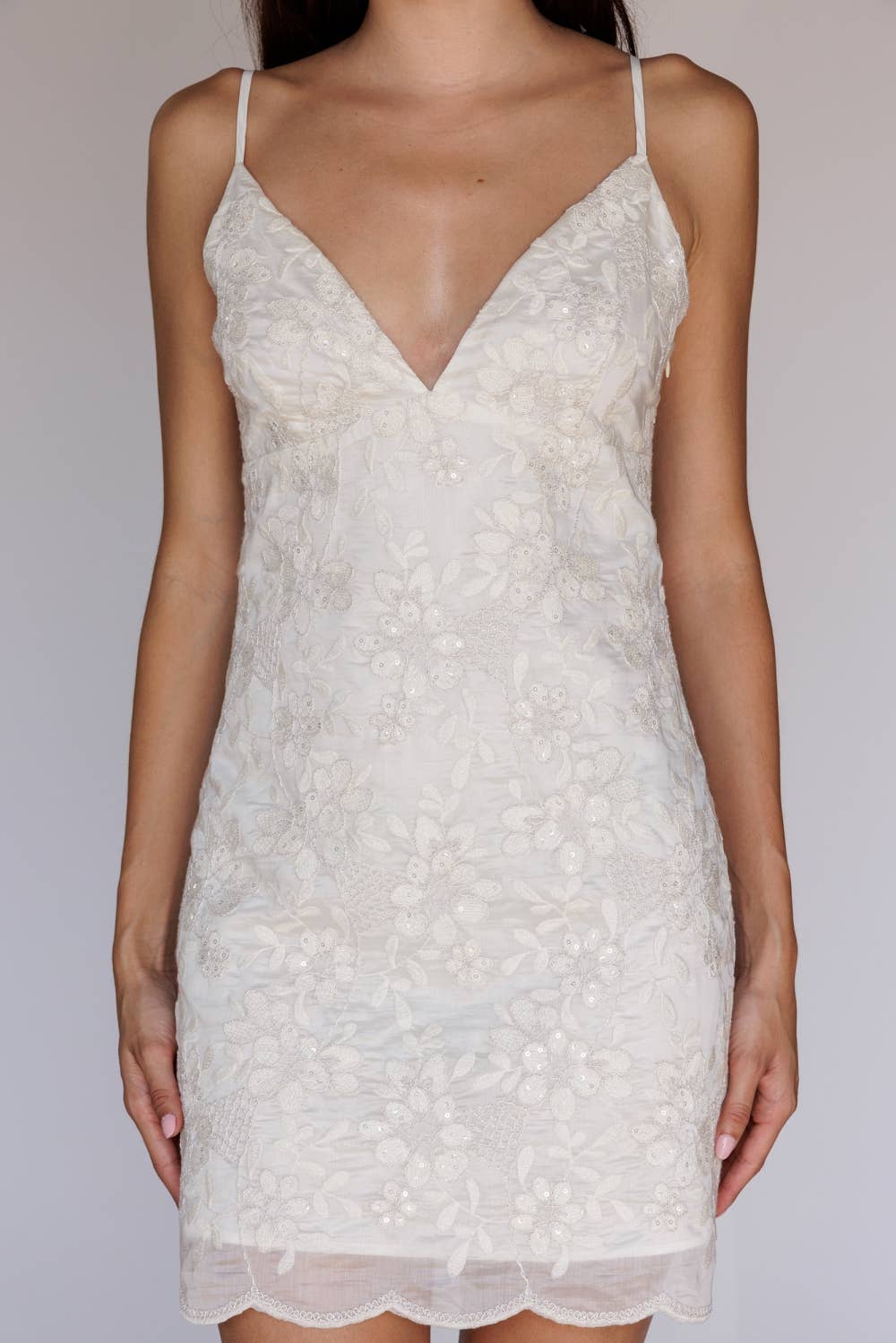 Floral Lace Mini Dress