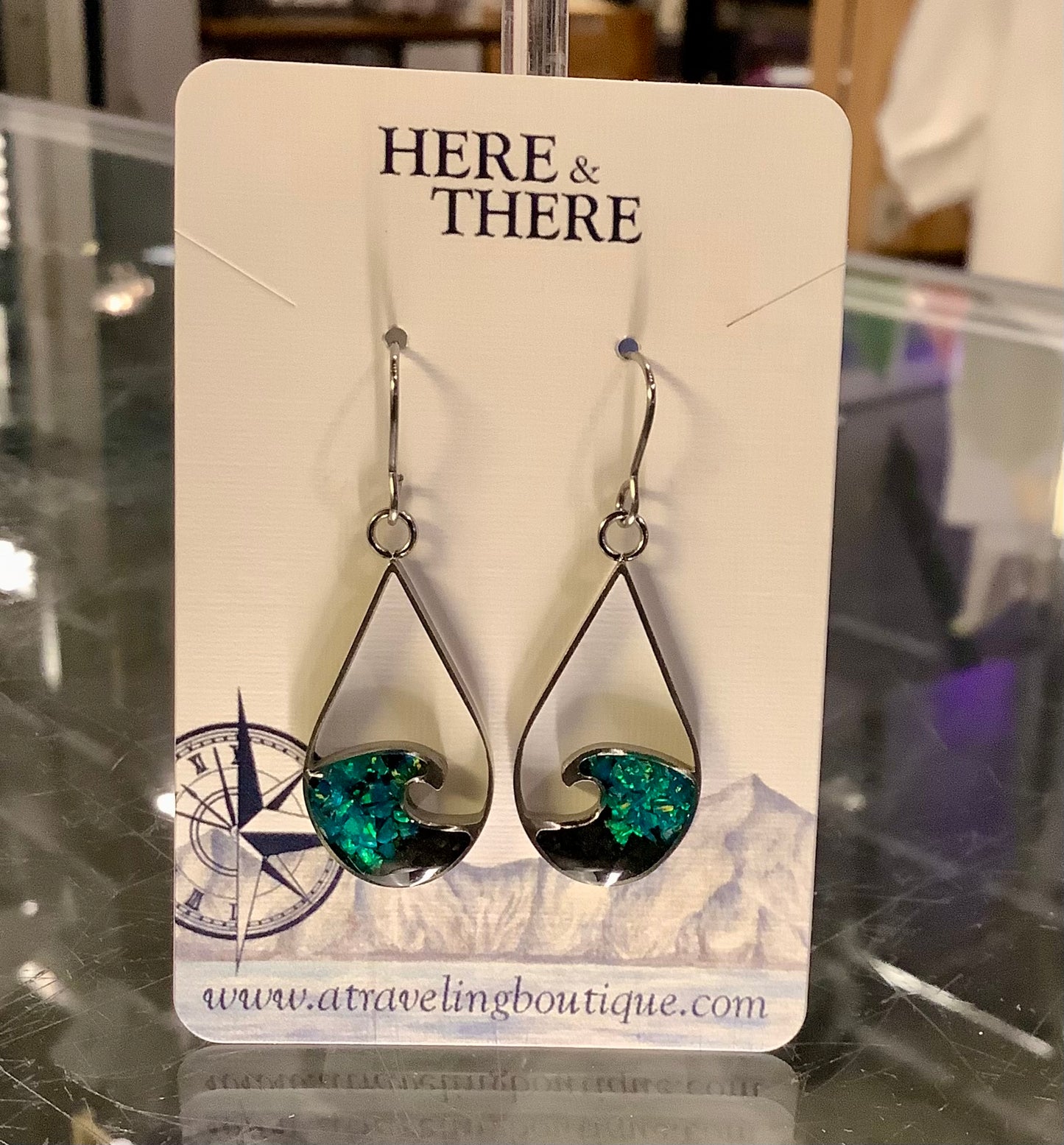 Destination Wave Teardrop Earrings