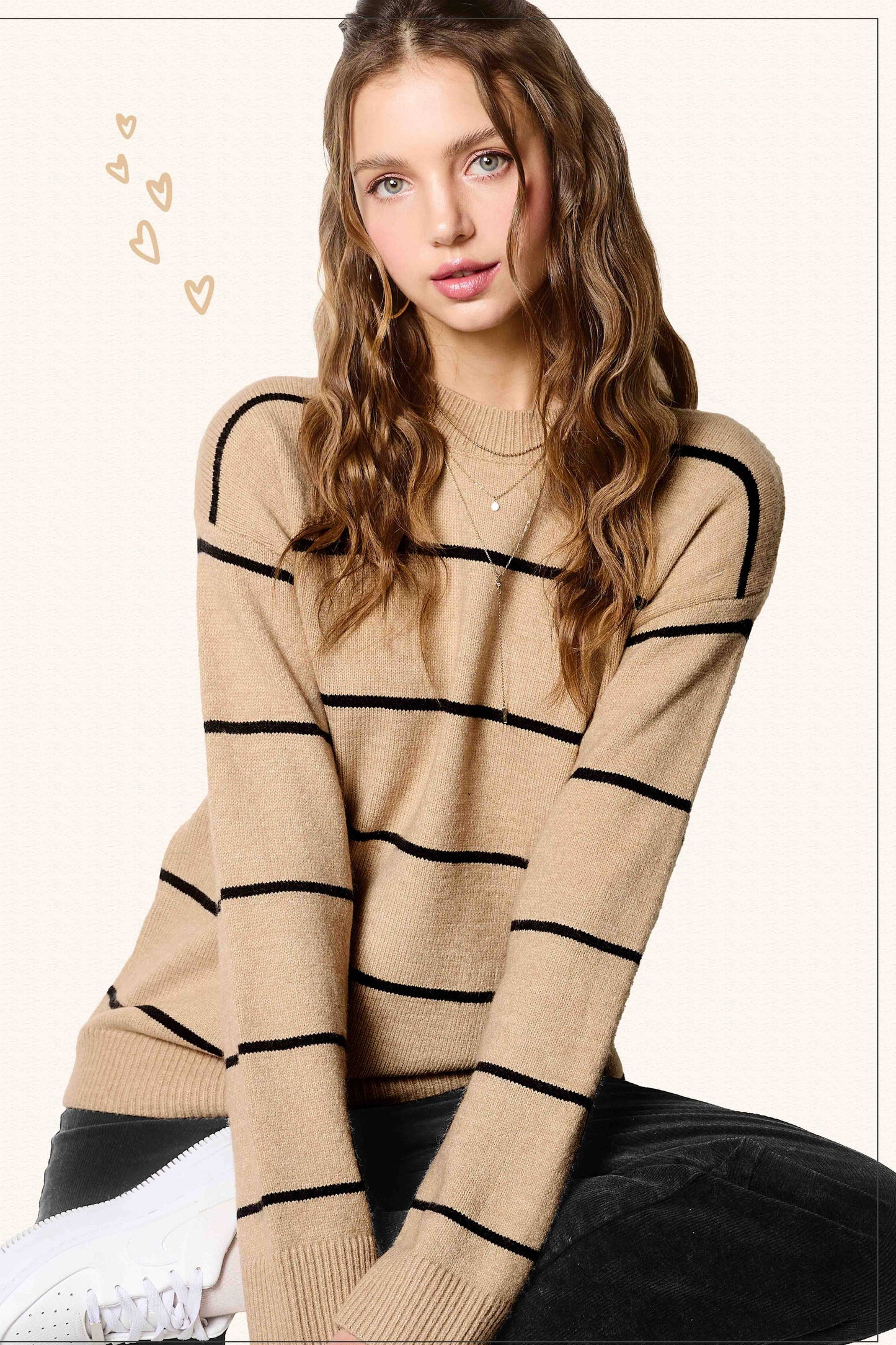 Cookie Dough Stripe Sweater