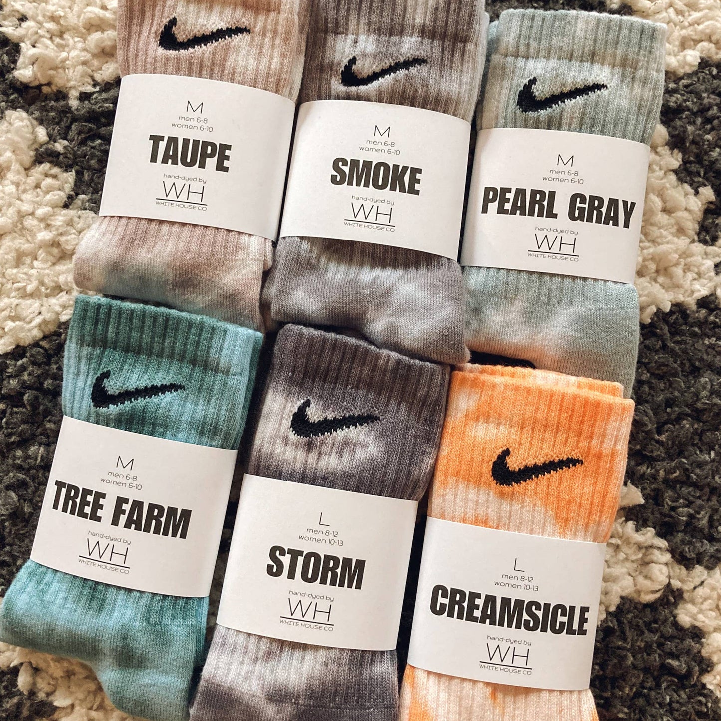 Tie Dye Crew Socks