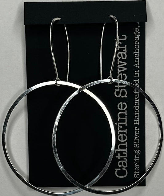 XL Circle Flat Earring