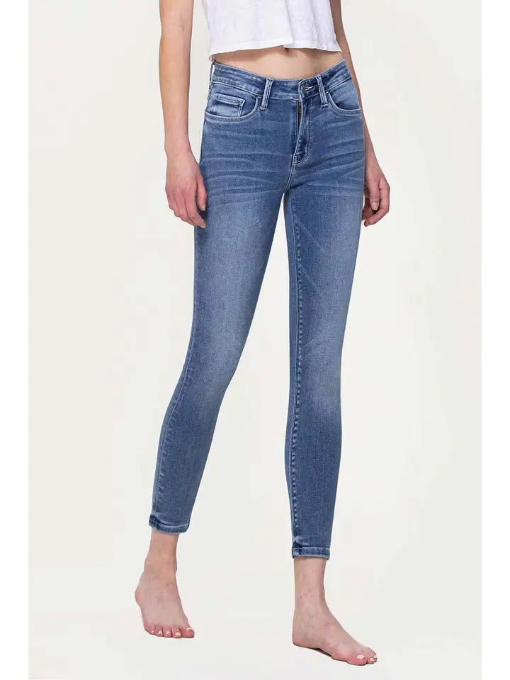 Mid Rise Super Soft Crop Skinny Jeans