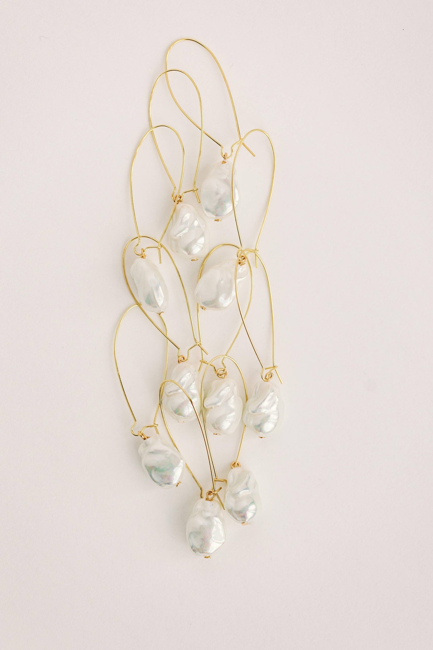 Natural Pearl Threader Earrings