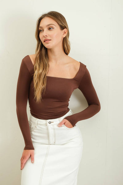 Reversible Square Neck Coffee Top